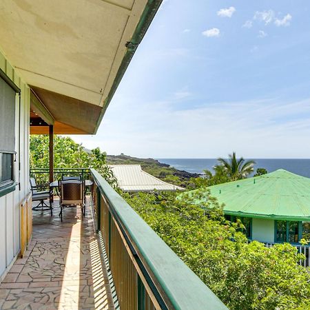 Ocean-View Bungalow Walk To Pebbles Beach! Hookena Esterno foto